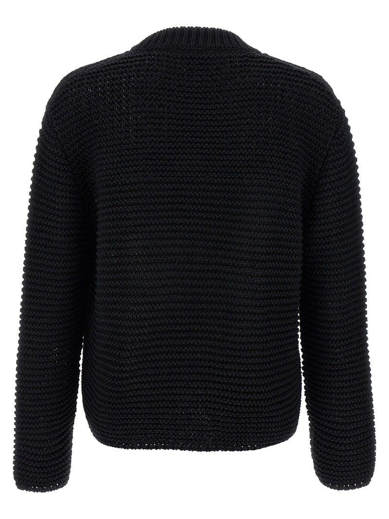 Alexander McQueen Bicolor Cotton Cardigan