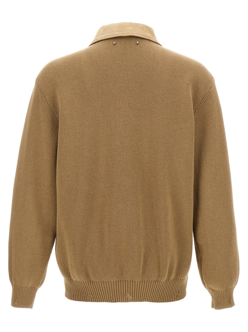 Golden Goose Beige Cowhide Leather Jacket