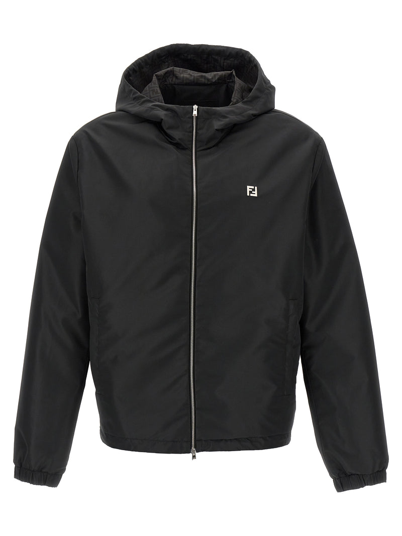 Fendi Black Polyester Shell Jacket