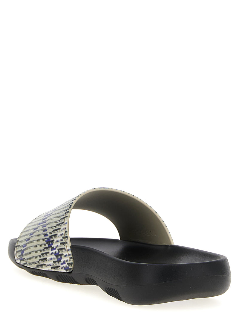 Burberry Multicolor Polyurethane Slides