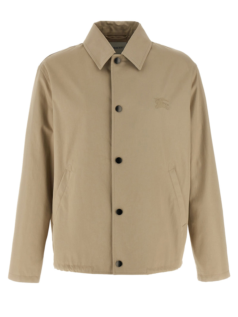 Burberry Beige Cotton Full-Length Jacket
