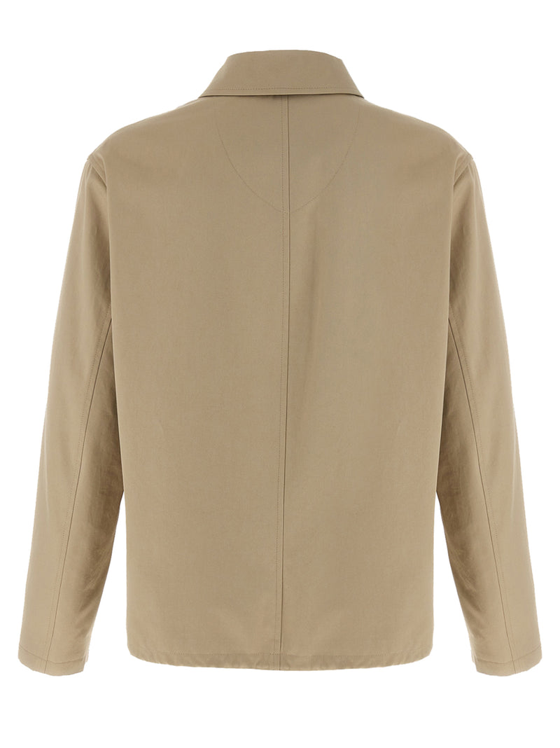 Burberry Beige Cotton Full-Length Jacket