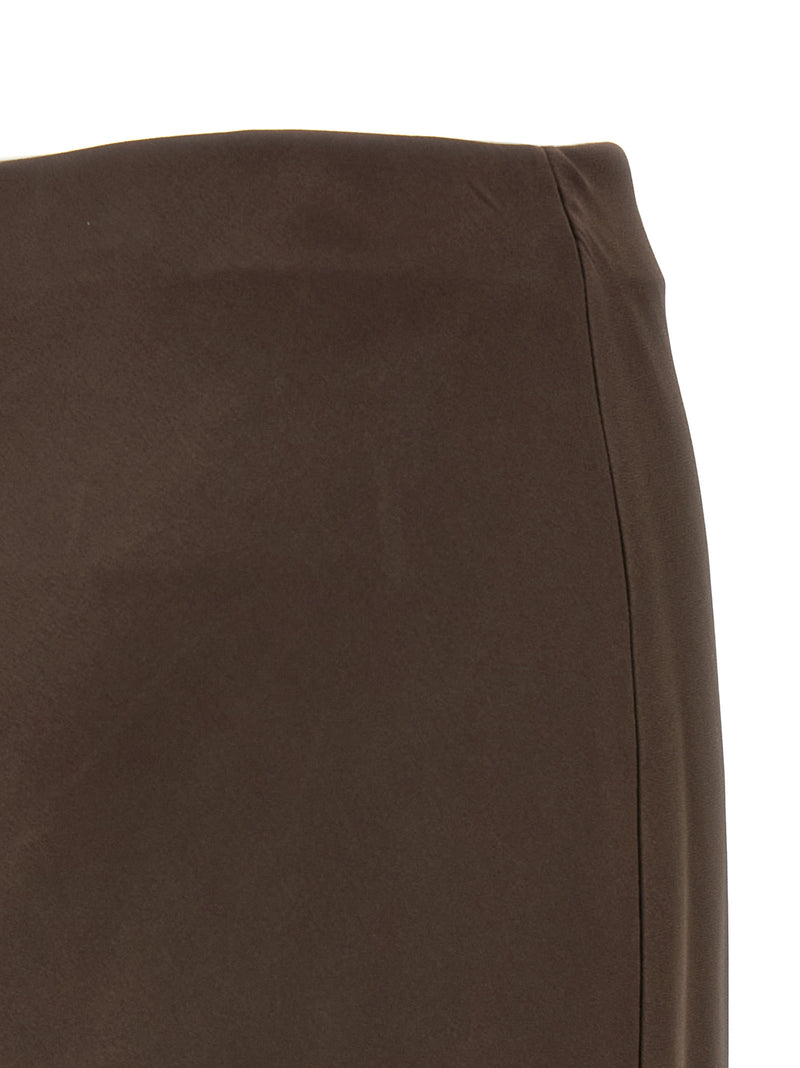 Brunello Cucinelli Brown Acetate Mini Skirt