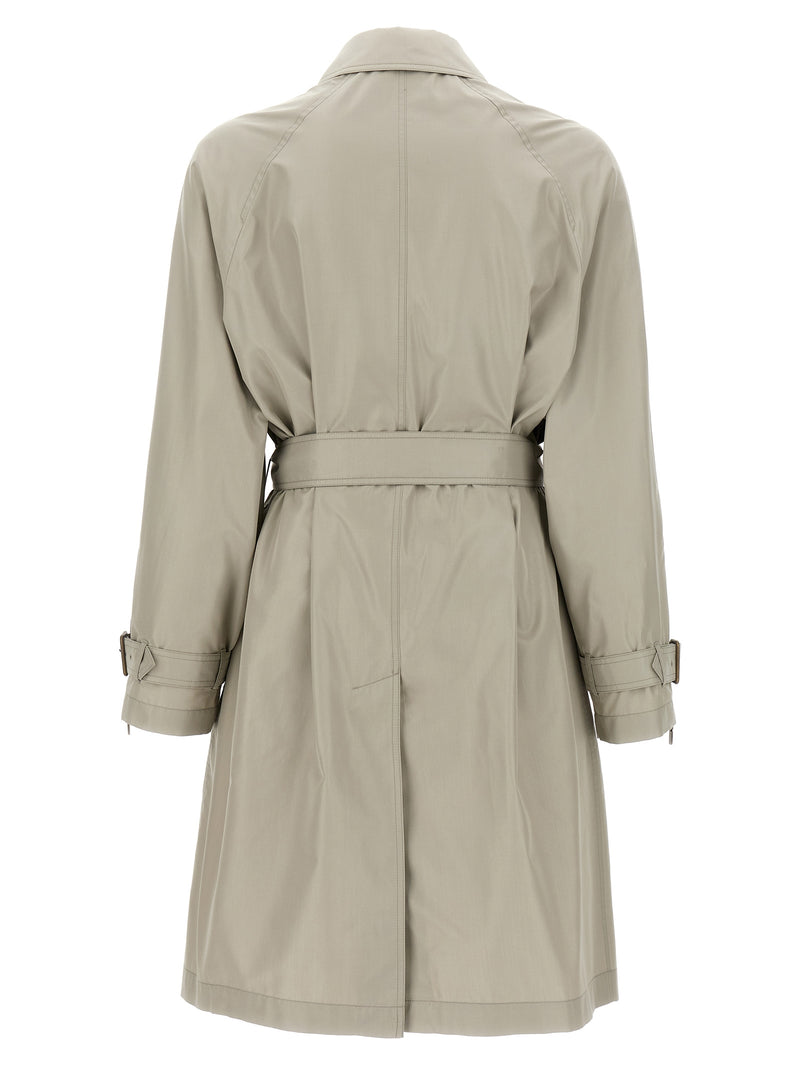 Burberry Gray Satin Coat