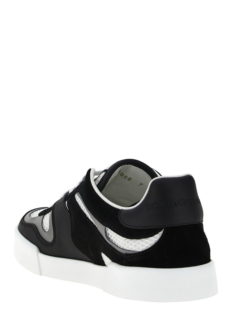 Dolce & Gabbana Bicolor Calfskin Sneakers