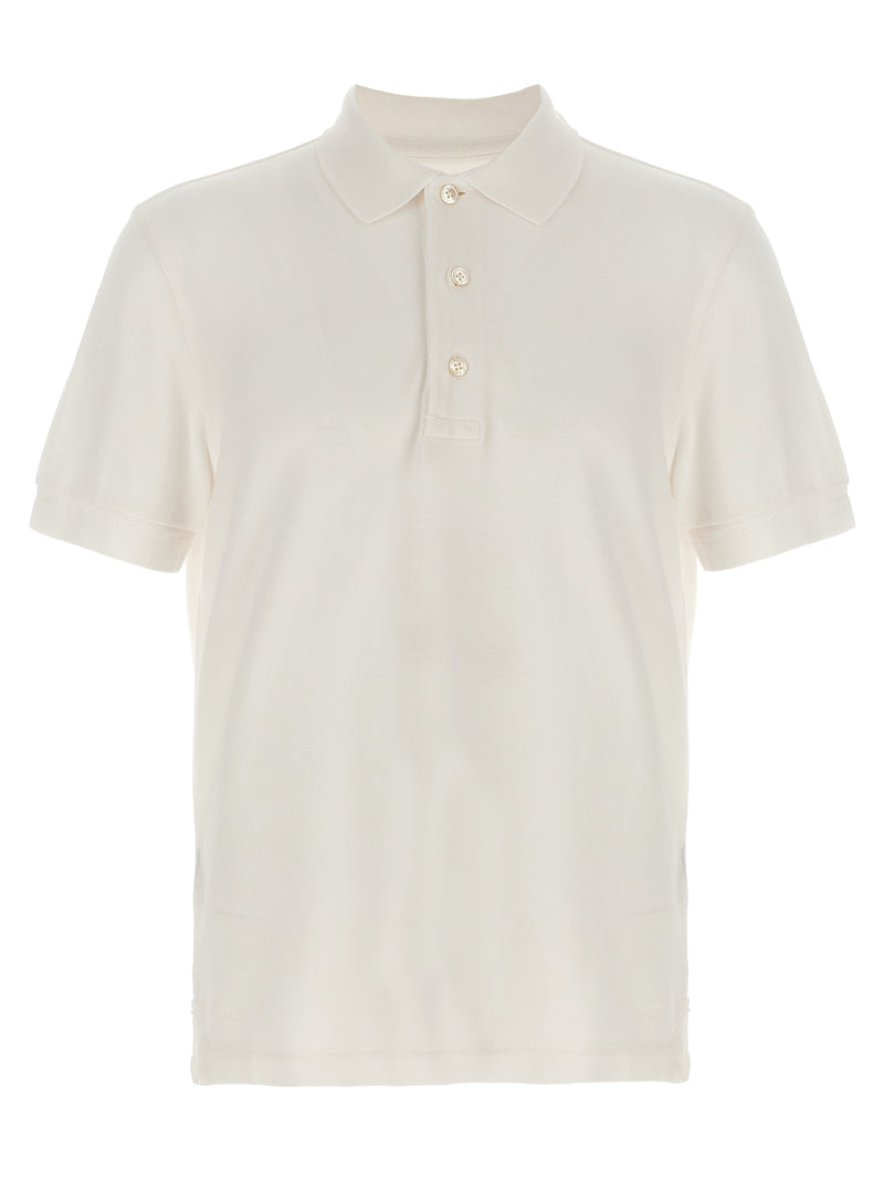 Tom Ford White Lyocell Polo Shirt