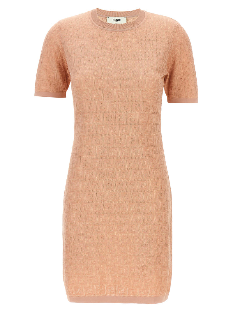 Fendi Multicolor Cotton Short Dress