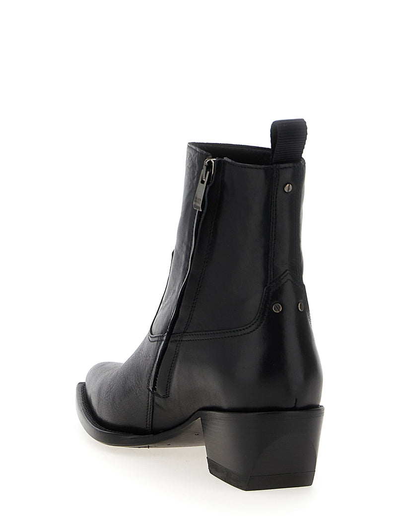 Golden Goose Black Cowhide Chelsea Boots