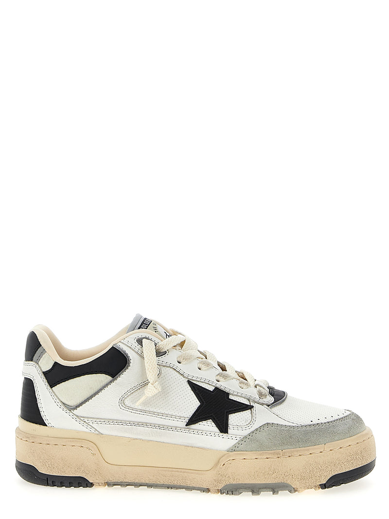 Golden Goose Bicolor Leather Athletic Sneakers