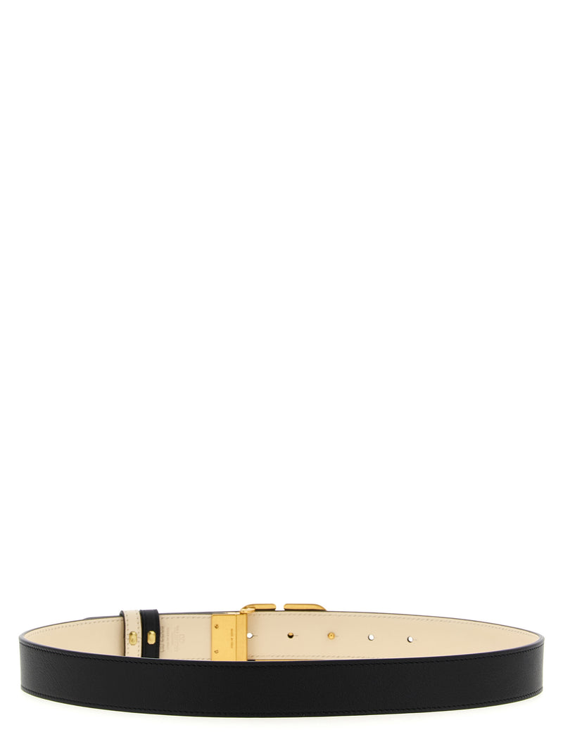 Cinturón regular de piel de becerro Valentino Garavani para mujer