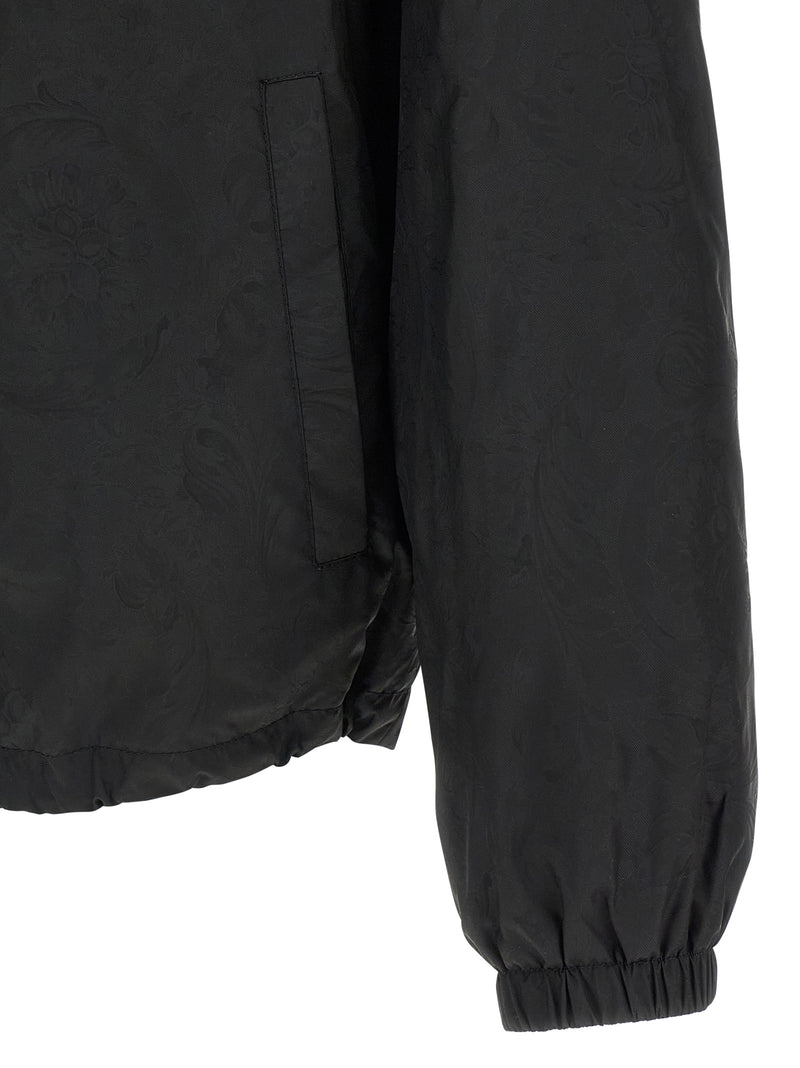 Versace Black Nylon Shell Jacket
