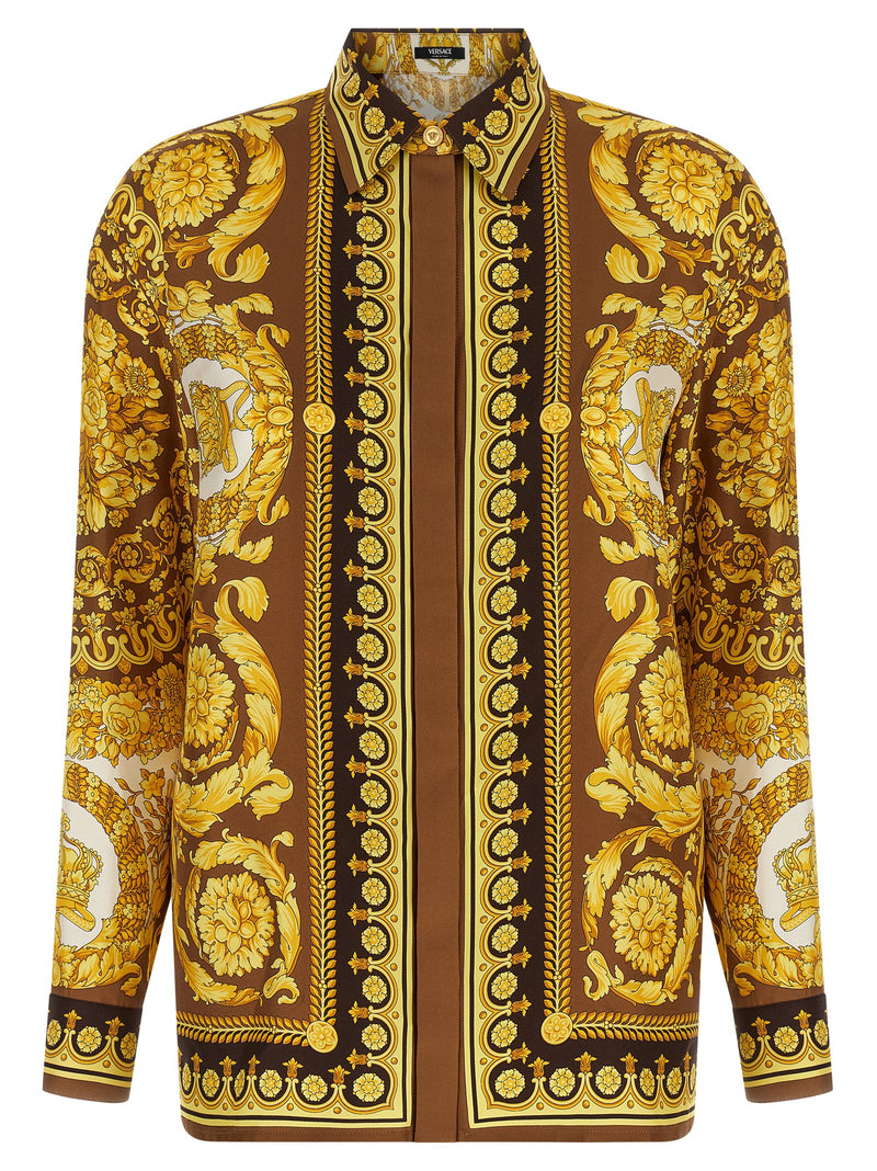 Versace Gold Silk Blouse
