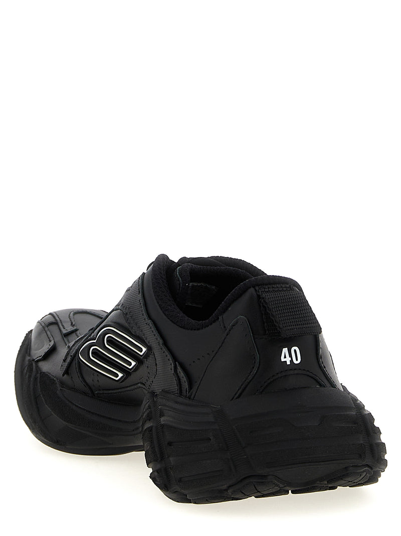 Balenciaga Black Calfskin Athletic Sneakers