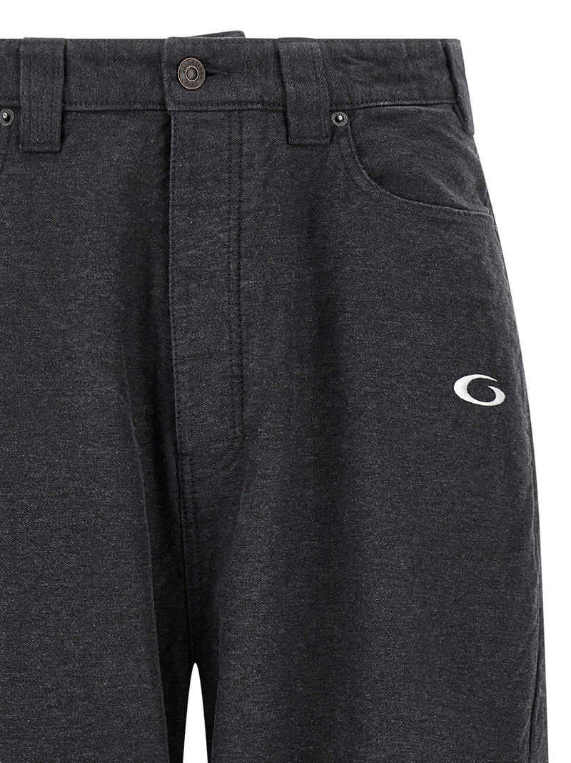 Balenciaga Gray Cotton Casual Pants
