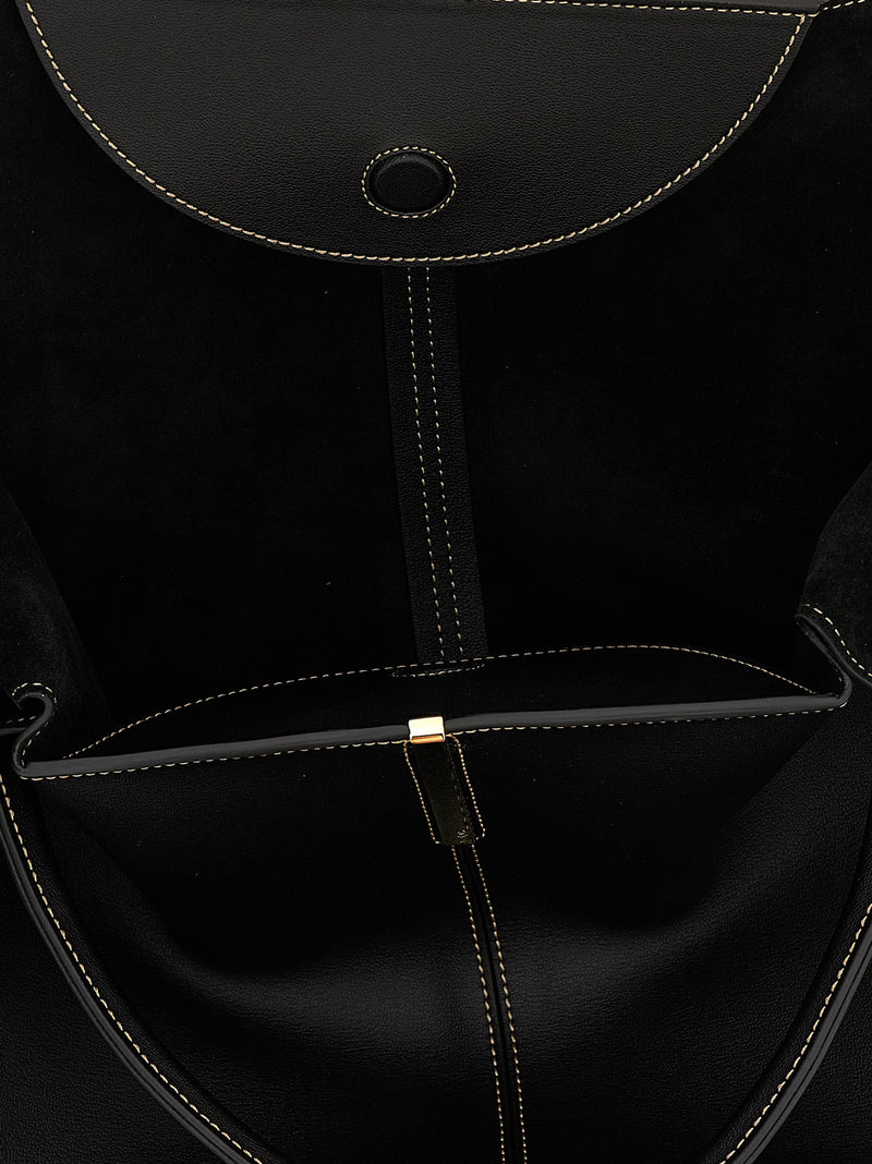 Tod's Black Calfskin Tote Bag