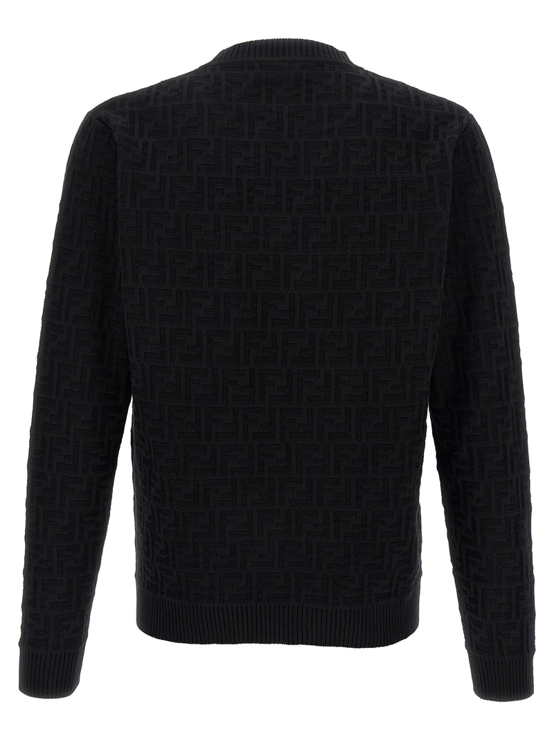 Fendi Black Cotton Cardigan