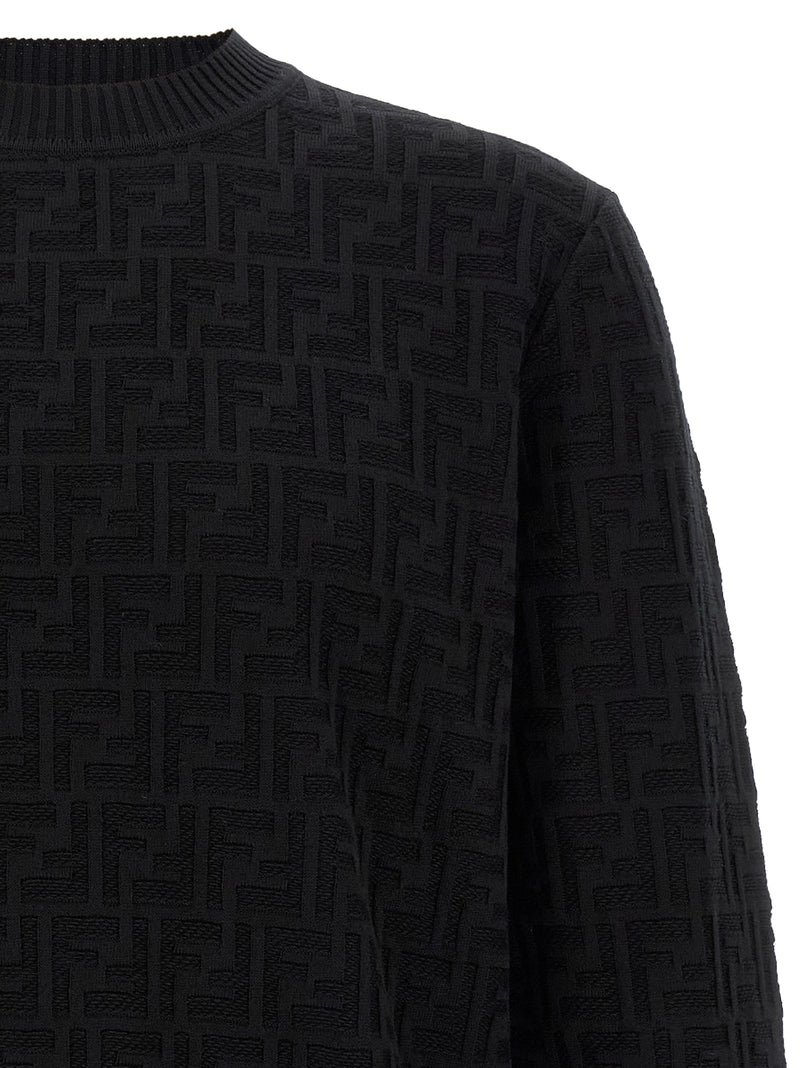 Fendi Black Cotton Cardigan