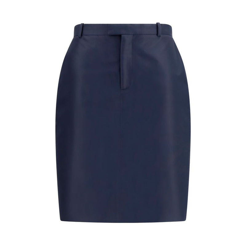 Gucci Blue Silk Skirt
