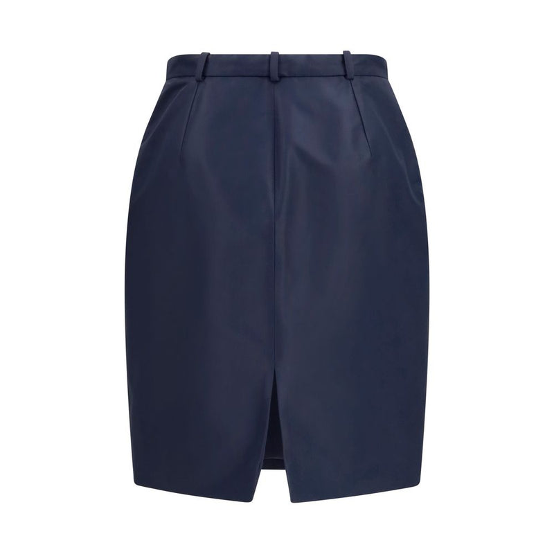 Gucci Blue Silk Skirt