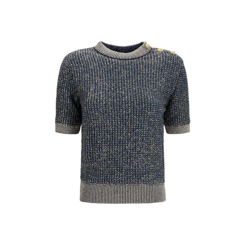 Balmain Blue Polyamide Sweater