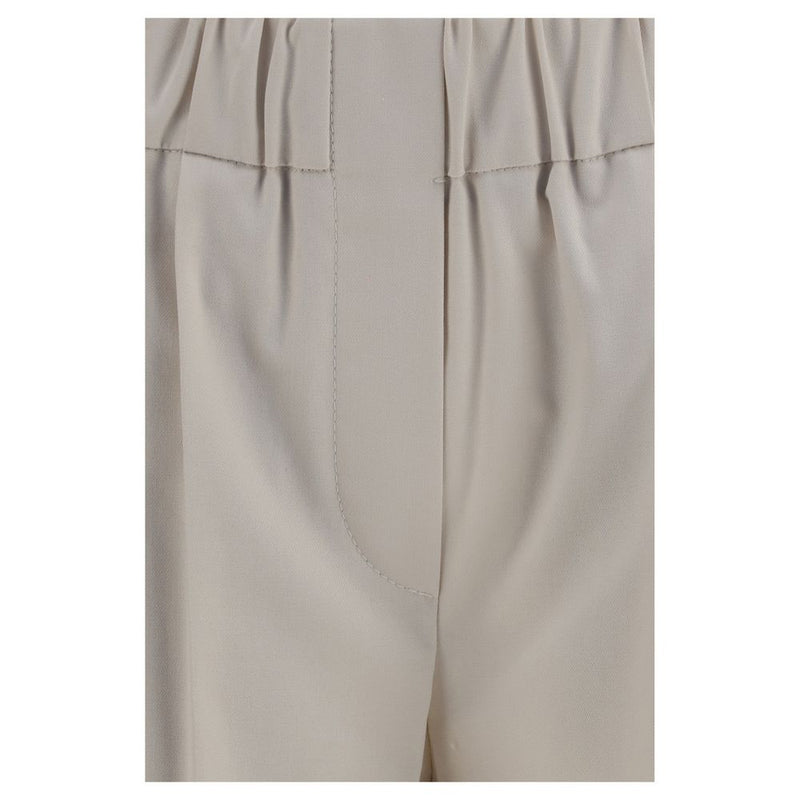 Brunello Cucinelli Beige Cotton Casual Pants