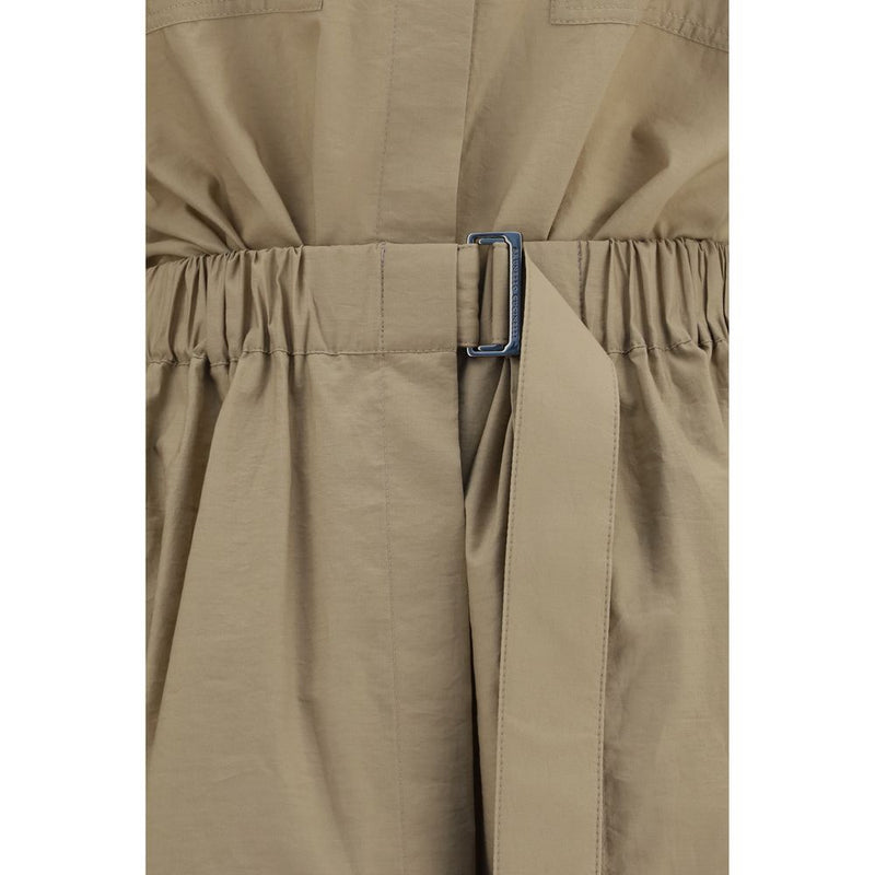 Brunello Cucinelli Beige Cotton Casual Dress