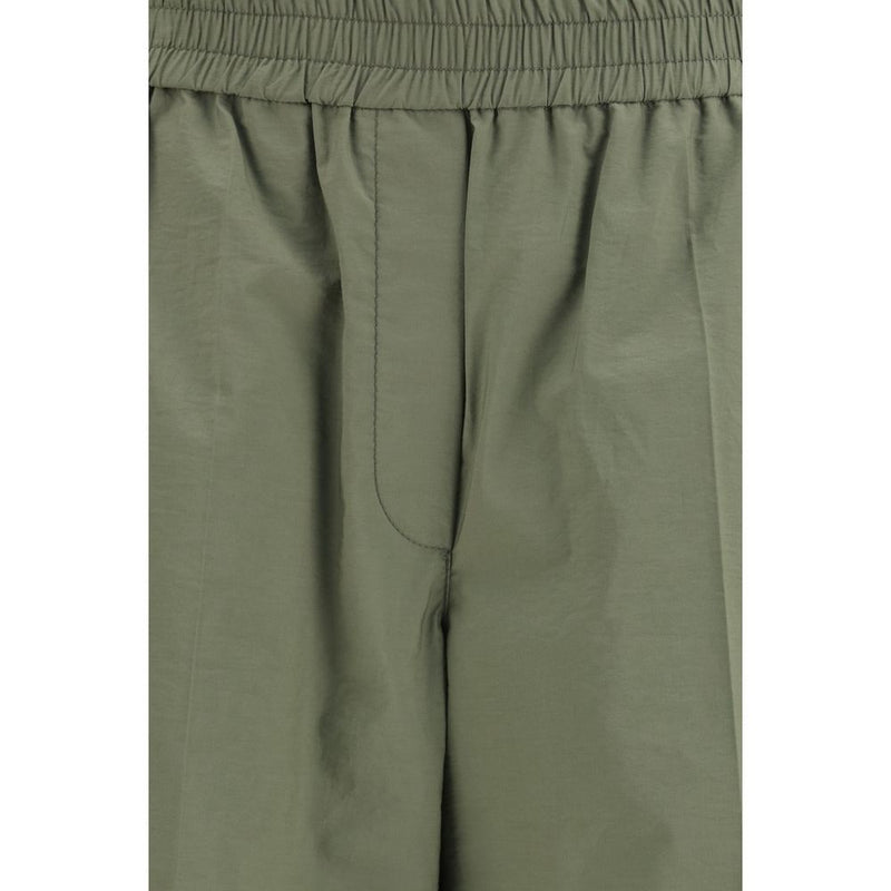 Brunello Cucinelli Bicolor Cotton Casual Pants