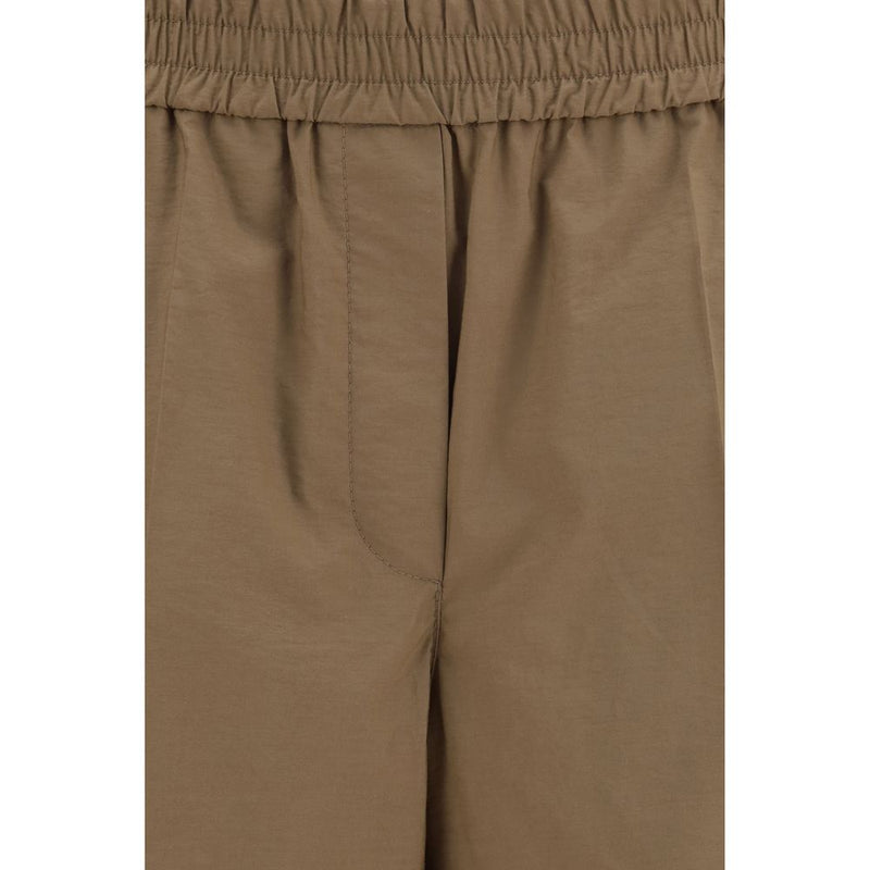 Brunello Cucinelli Brown Cotton Casual Pants