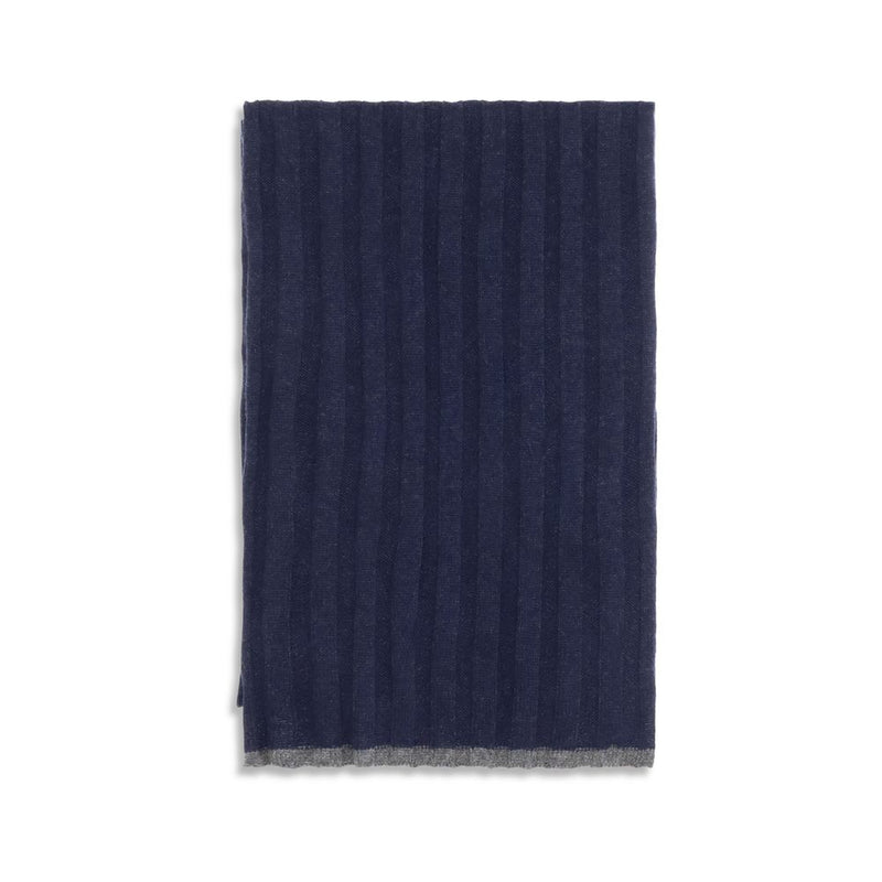 Brunello Cucinelli Blue Cashmere Foulard