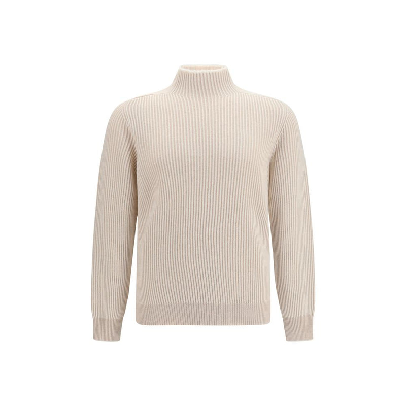 Brunello Cucinelli Beige Cashmere Turtleneck