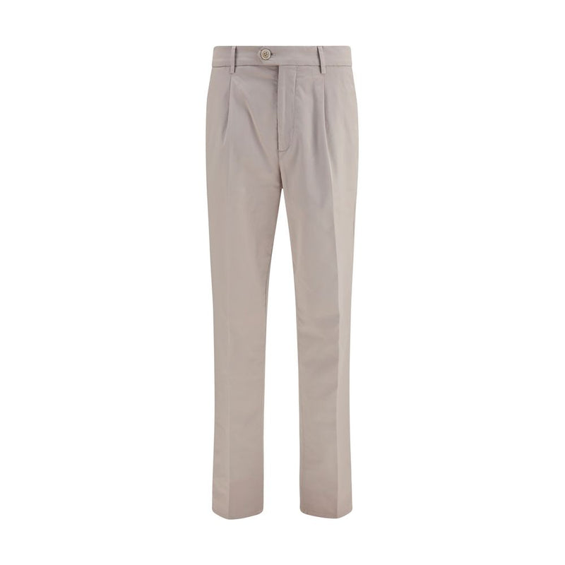 Brunello Cucinelli Beige Cotton Chino Pants