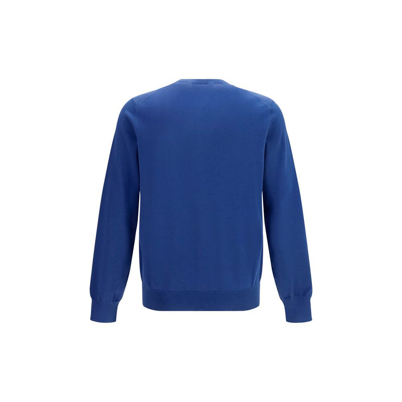 Brunello Cucinelli Blue Cotton Sweatshirt