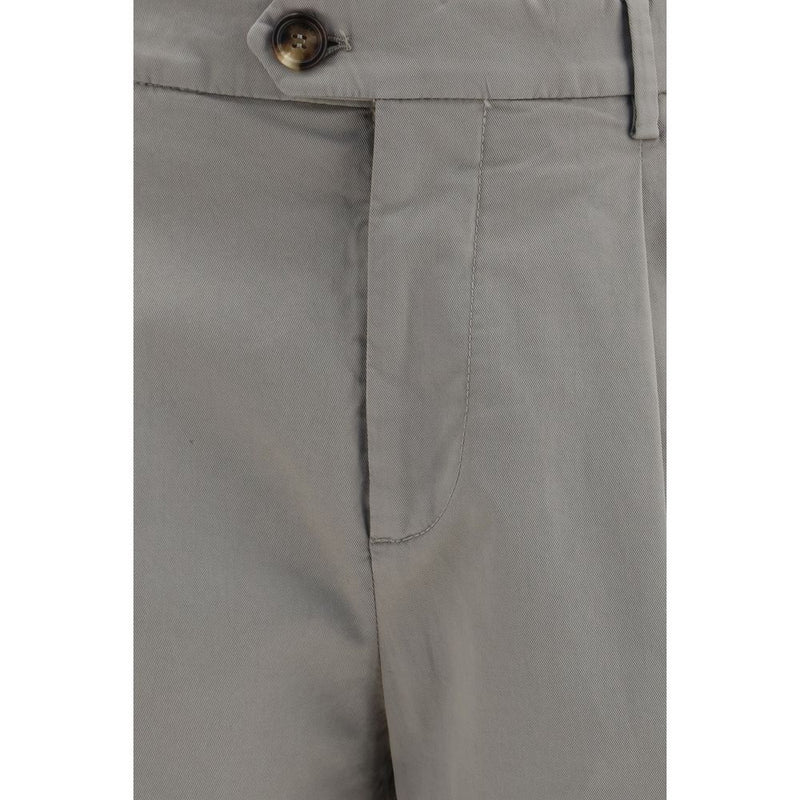 Brunello Cucinelli Bicolor Cotton Chino Pants