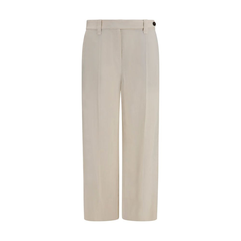 Brunello Cucinelli Beige Viscose Casual Pants