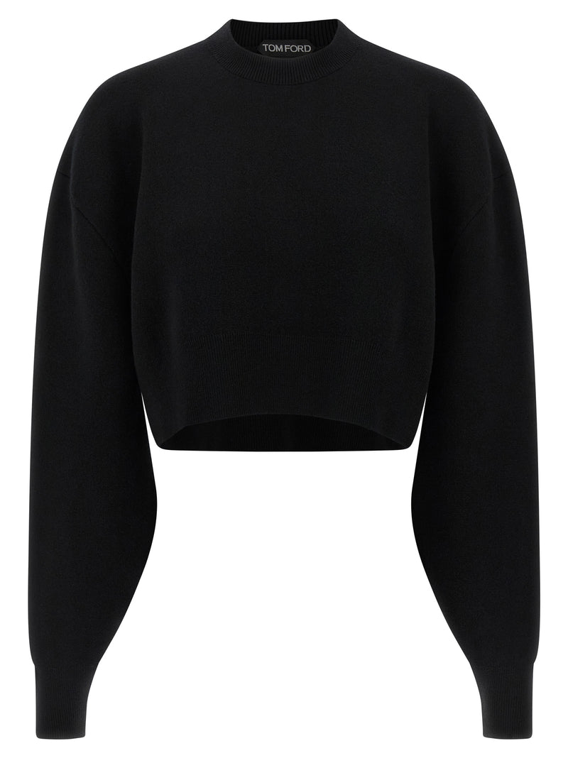 Tom Ford Black Virgin Wool Cardigan