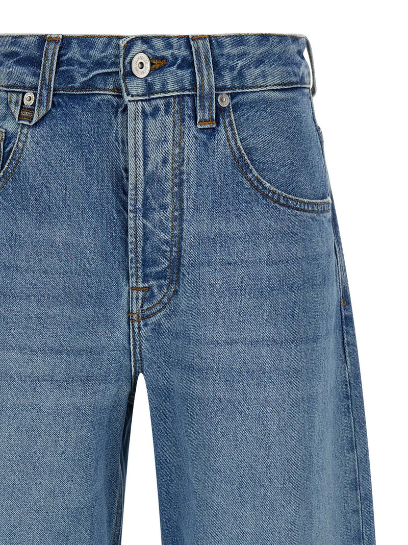 Jacquemus Blue Cotton Jeans Denim