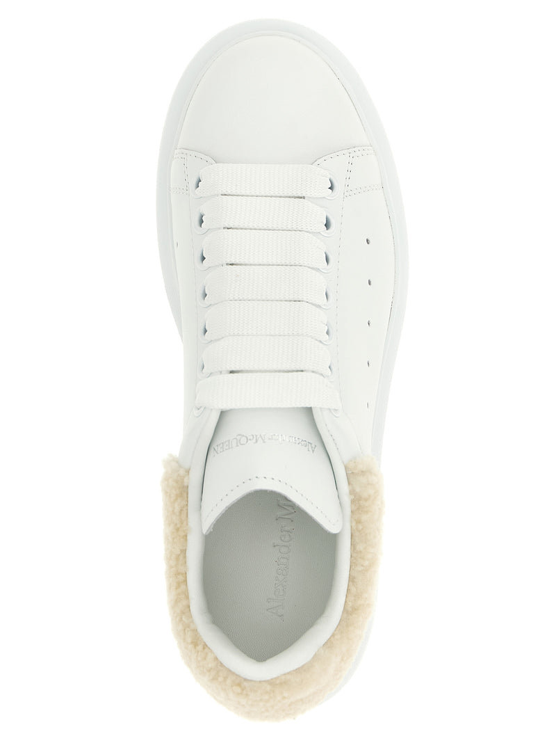 Alexander McQueen Beige Calfskin Chunky Sneakers