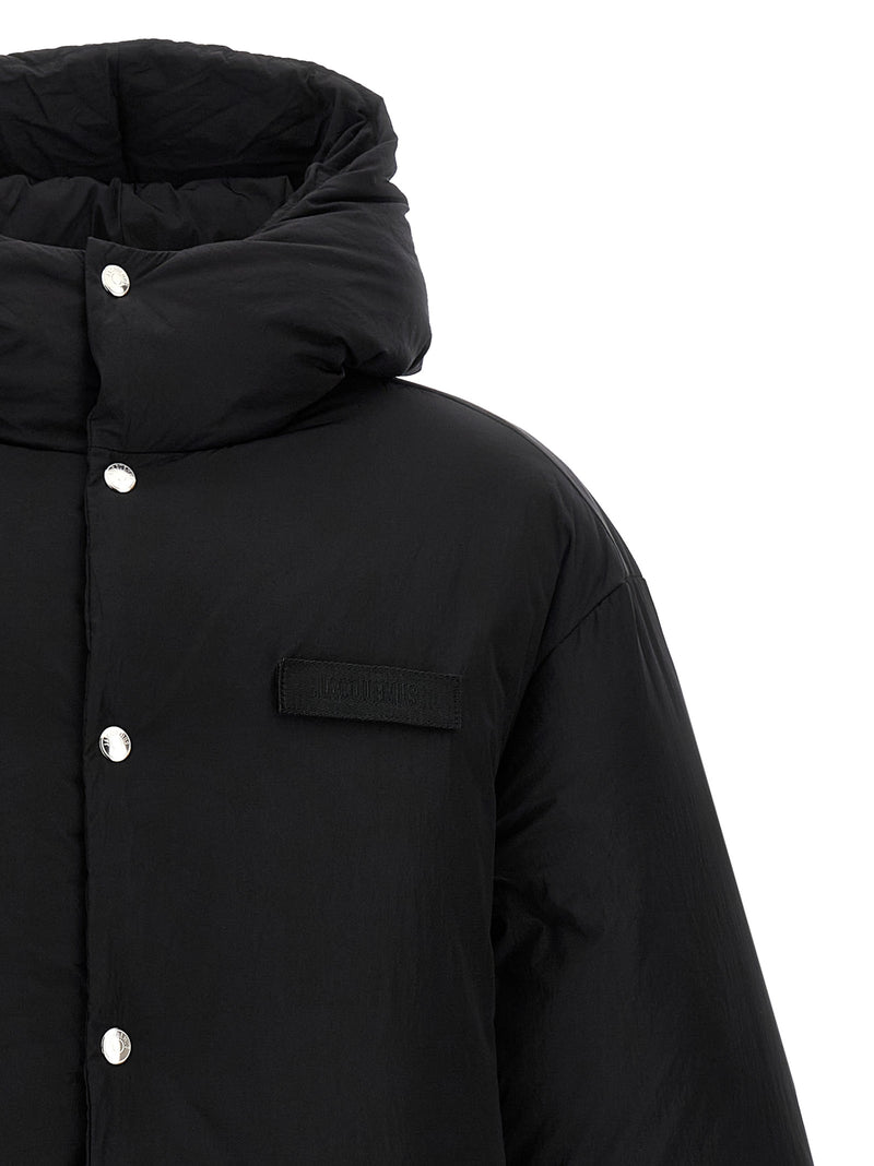 Jacquemus Black Polyamide Full-Length Jacket