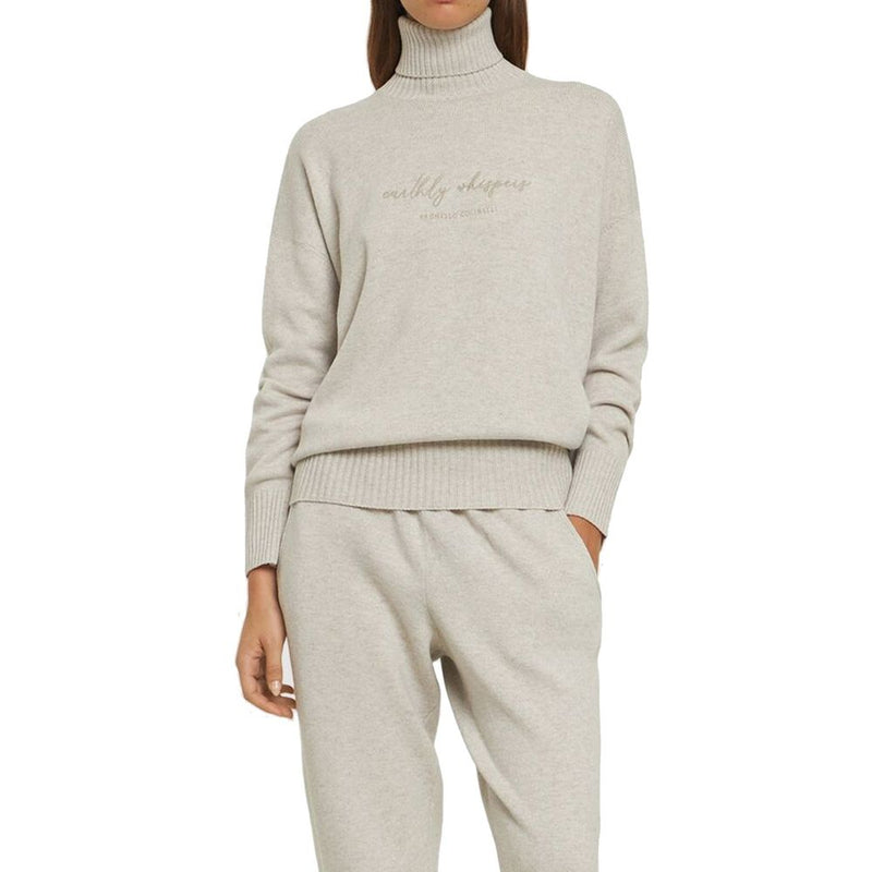 Brunello Cucinelli Beige Cashmere Turtleneck
