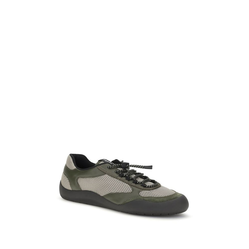 Prada Bicolor Polyester Athletic Sneakers