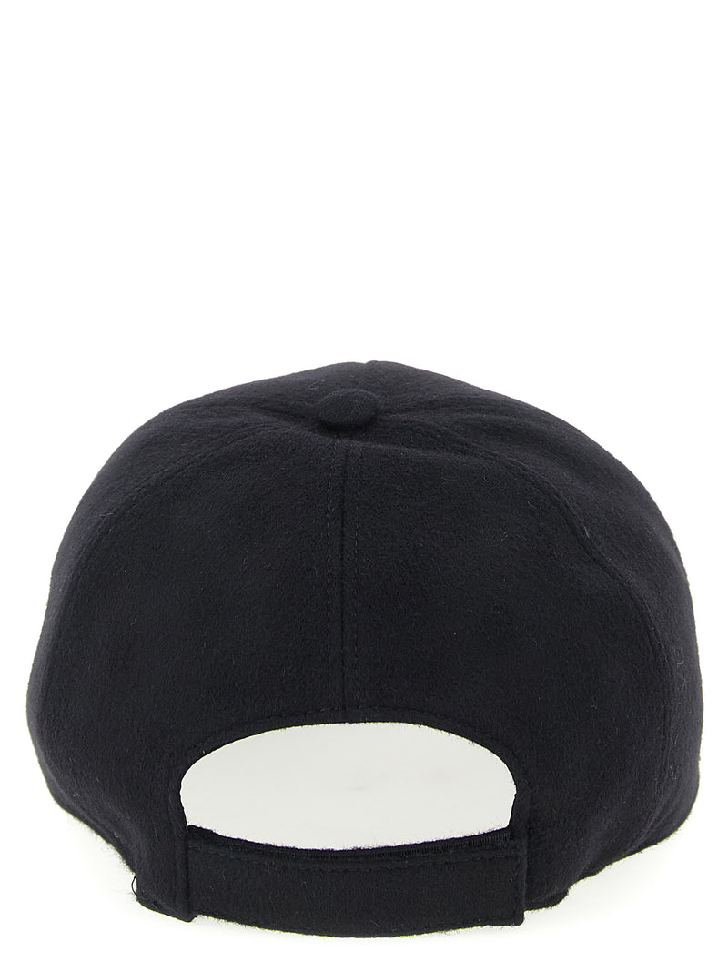 Fendi Black Wool Cap (Baseball Hat)