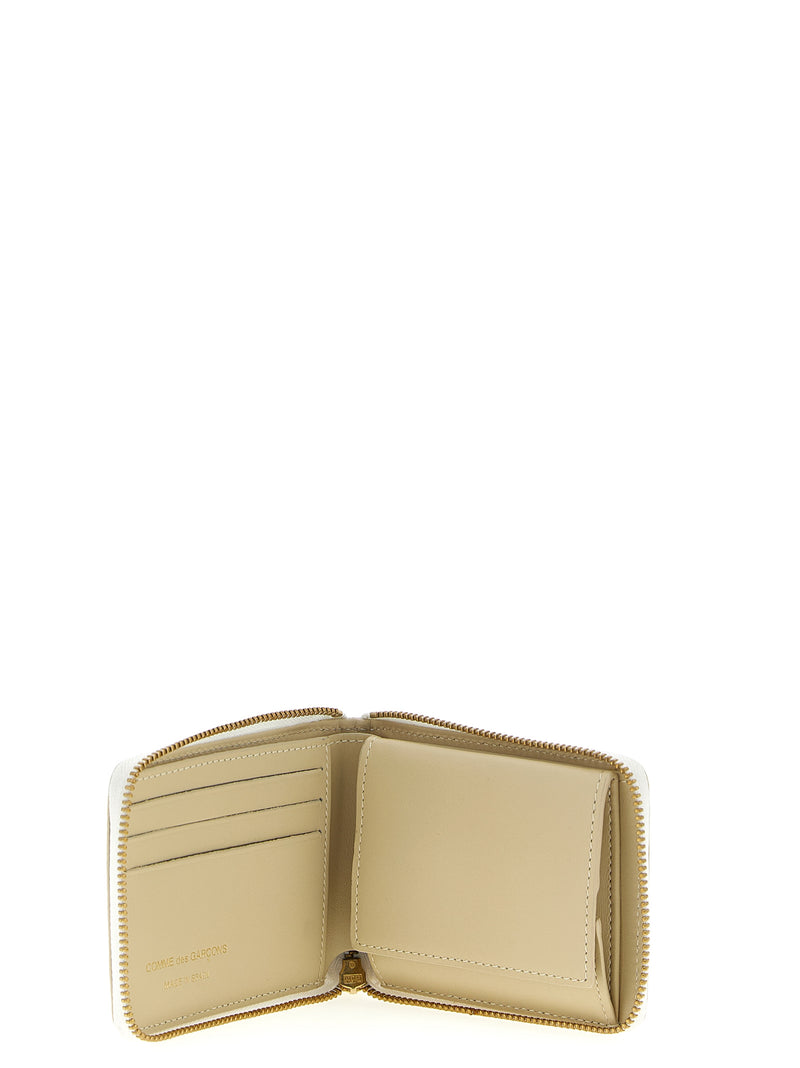Comme Des Garçons Beige Calfskin Cardholder