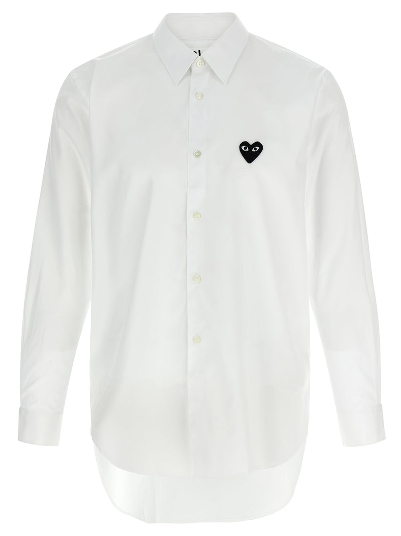 Comme Des Garçons Play White Cotton Blouse