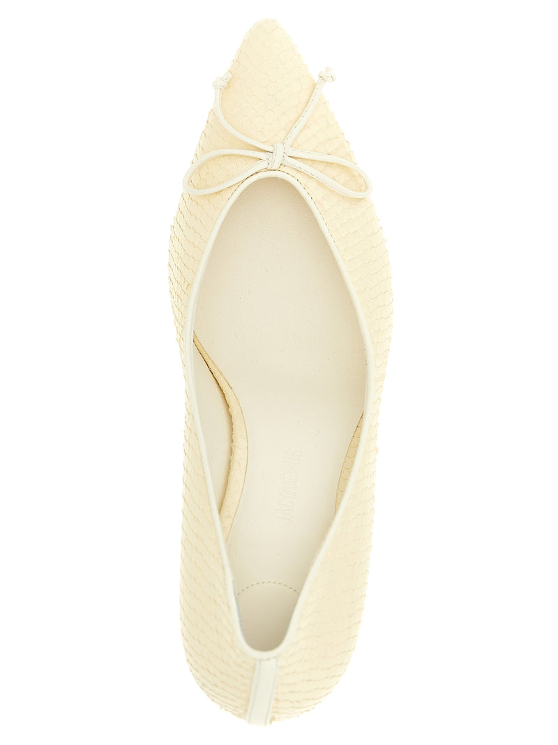 Jacquemus Beige Calfskin High Heel Pumps