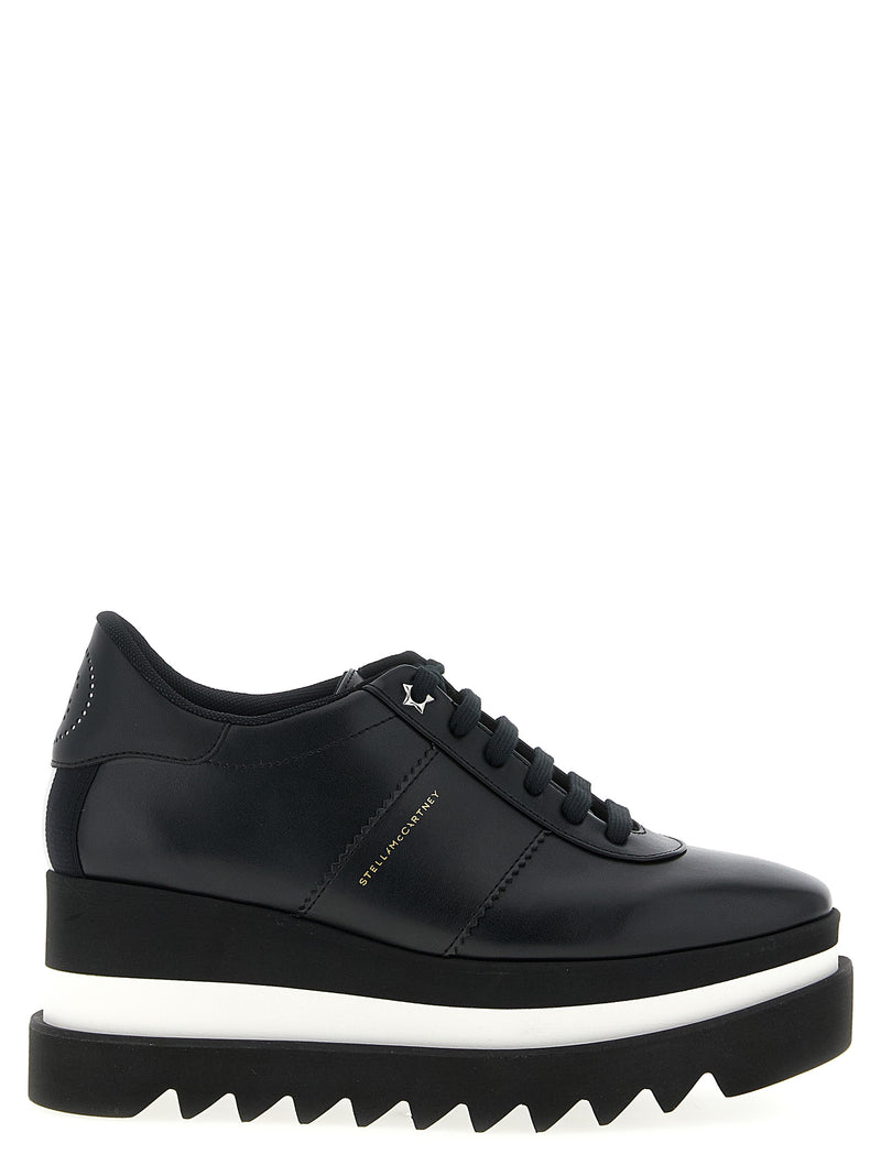 Stella McCartney Black Polyethylene Wedge Sandals