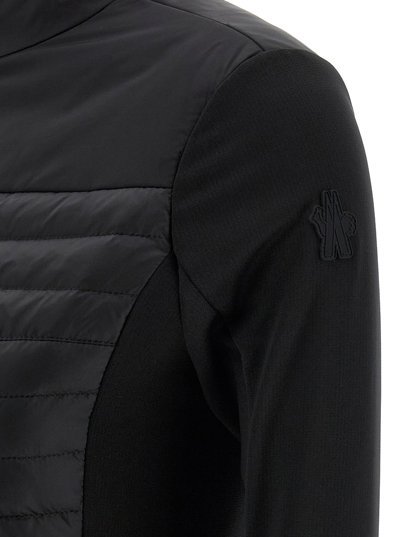 Moncler Grenoble Black Polyamide Cardigan