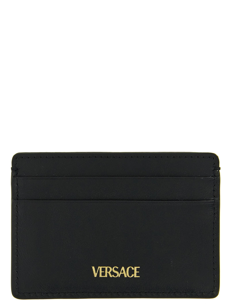 Versace Black Calfskin Cardholder