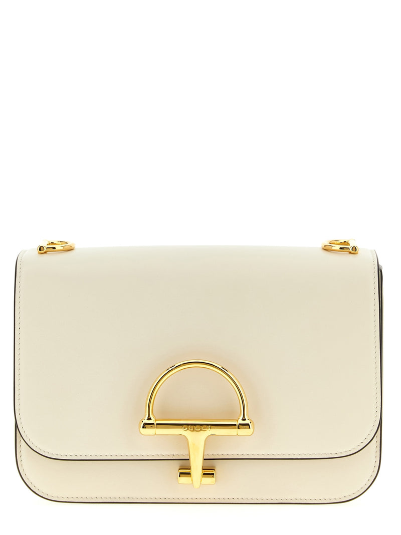 Gucci White Calfskin Shoulder Bag