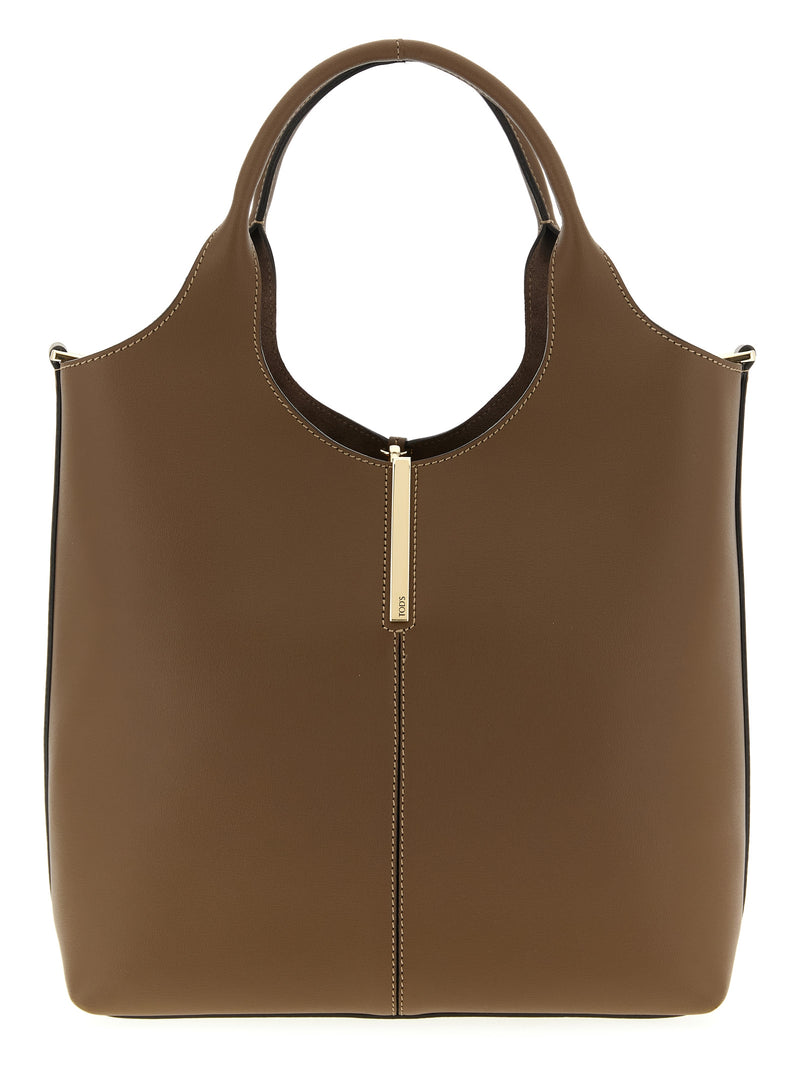 Tod's Brown Calfskin Handbag