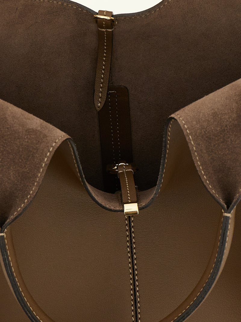 Tod's Brown Calfskin Handbag